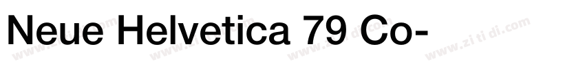 Neue Helvetica 79 Co字体转换